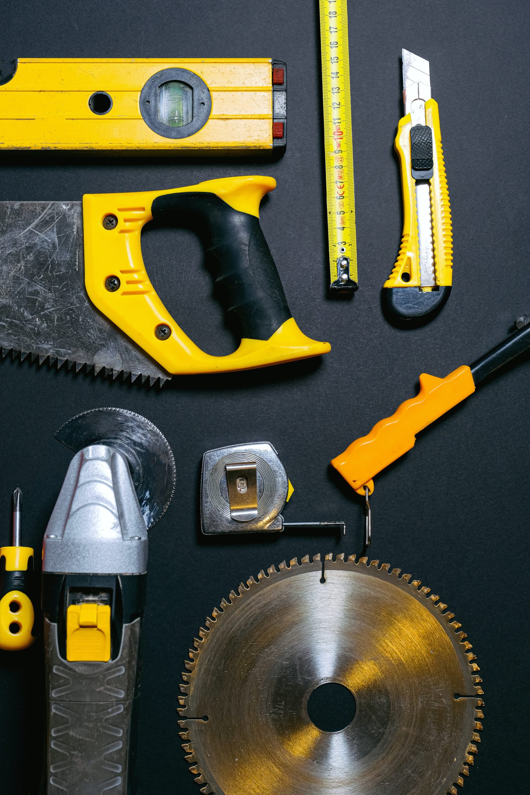 Tools used for a handyman service.